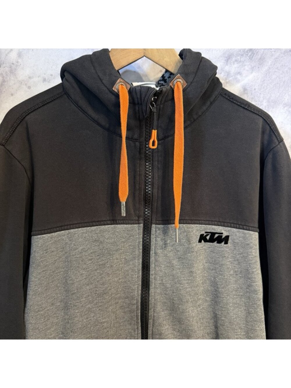 KTM Racing Hoodie Sweatshirt Full Zip Motocross Dirt Bike Mens 2XL XXL